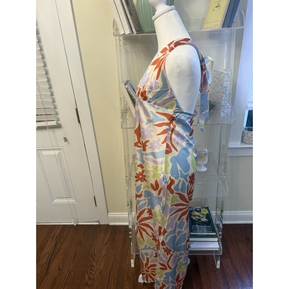 L space Tuscany Halter Floral Maxi Dress in Multi Pastels NEW Size Large  NWT - Picture 7 of 15